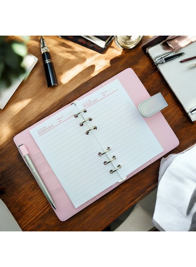 محفظة جلد صناعى، حافظة نقود، دفتر ميزانية وملاحظات و ذات فتحات للبطاقات، النقود و الاموال - A6 - Image 4